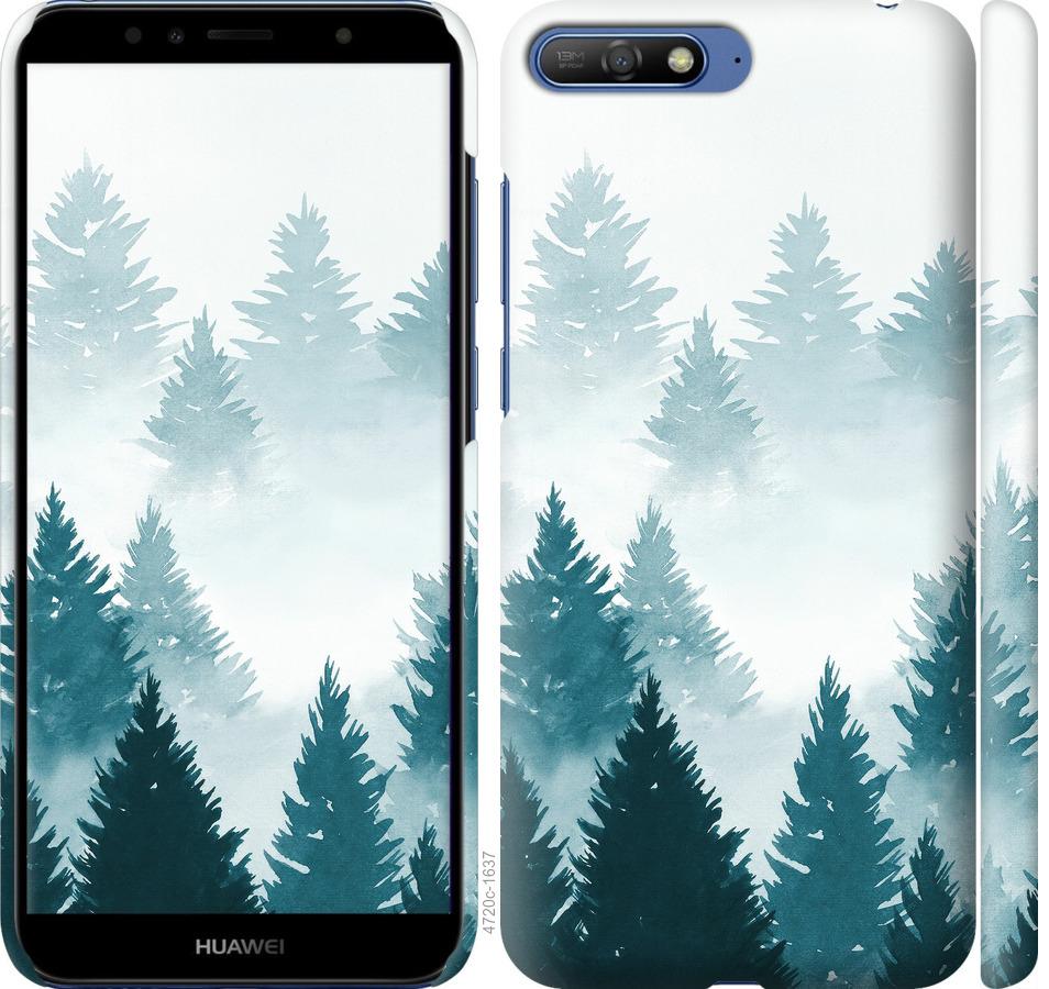 

Чохол на Huawei Y6 2018 Акварельні Ялинки