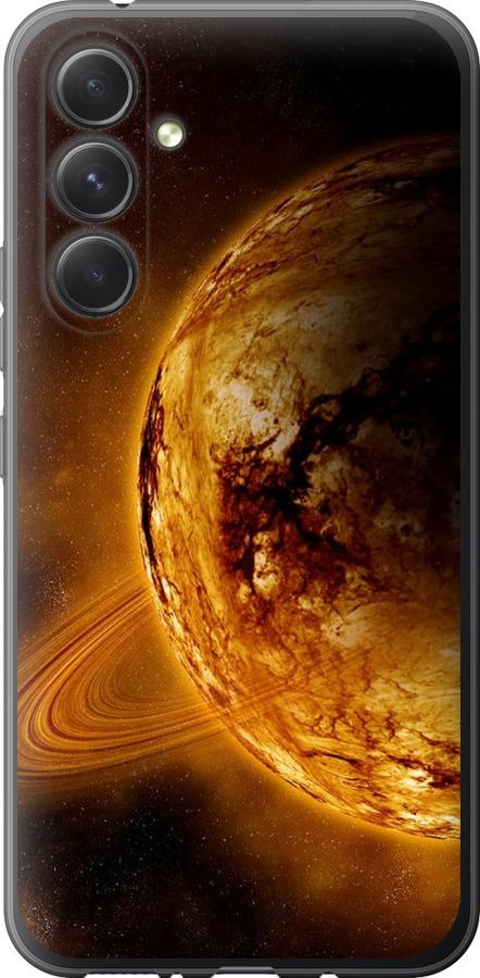 Чехол на Samsung Galaxy A54 A546E Жёлтый Сатурн