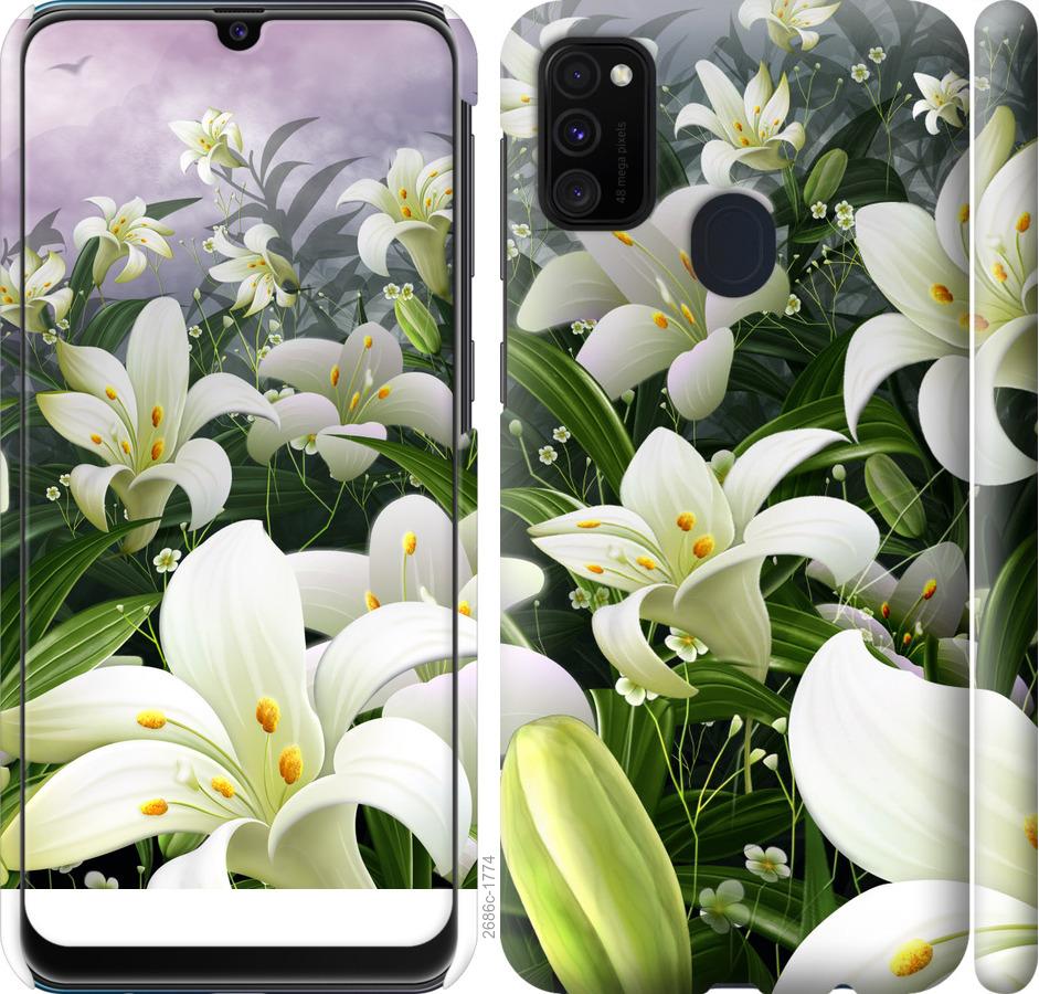 

Чохол на Samsung Galaxy M21 M215F білі лілії