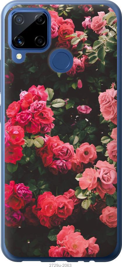 

Чехол на Realme C15 Куст с розами