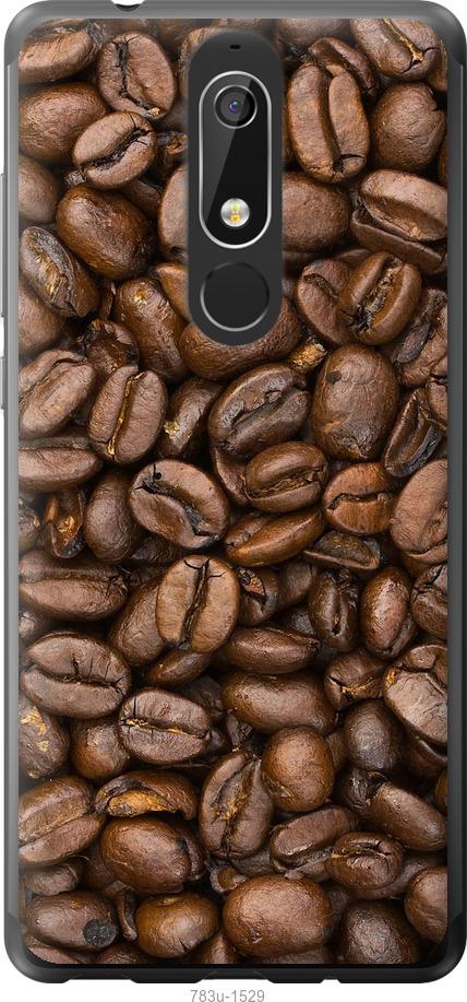 

Чехол на Nokia 5.1 Зёрна кофе