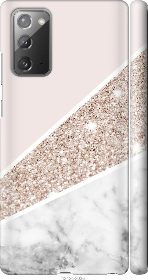 

Чехол на Samsung Galaxy Note 20 Пастельный мрамор