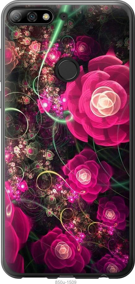 

Чохол на Huawei Y7 Prime 2018 Абстрактні квіти 3