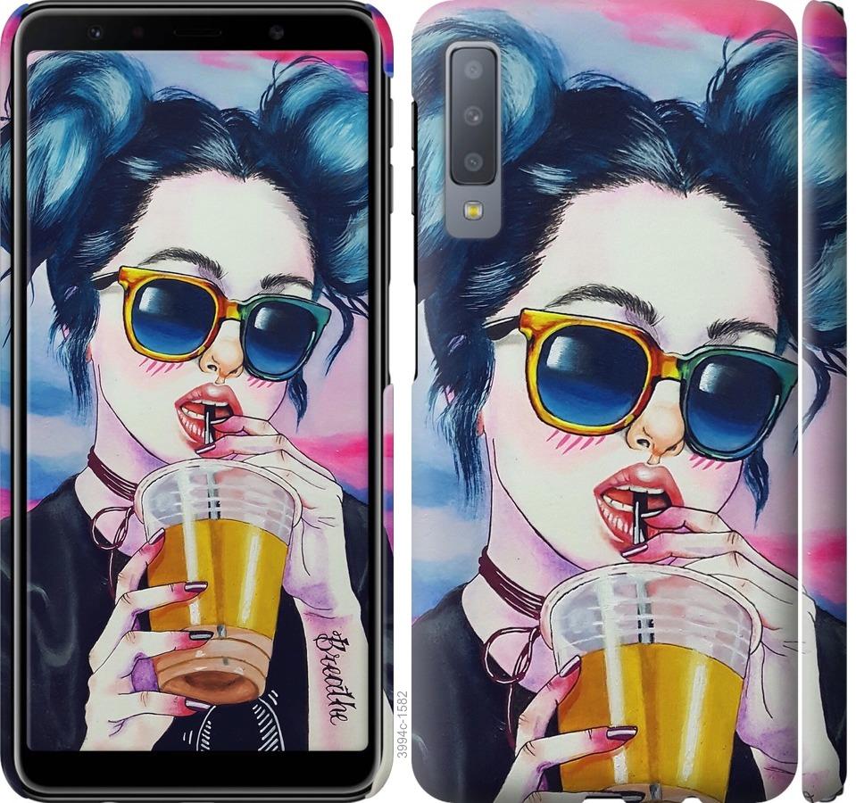 

Чехол на Samsung Galaxy A7 (2018) A750F Арт-девушка в очках