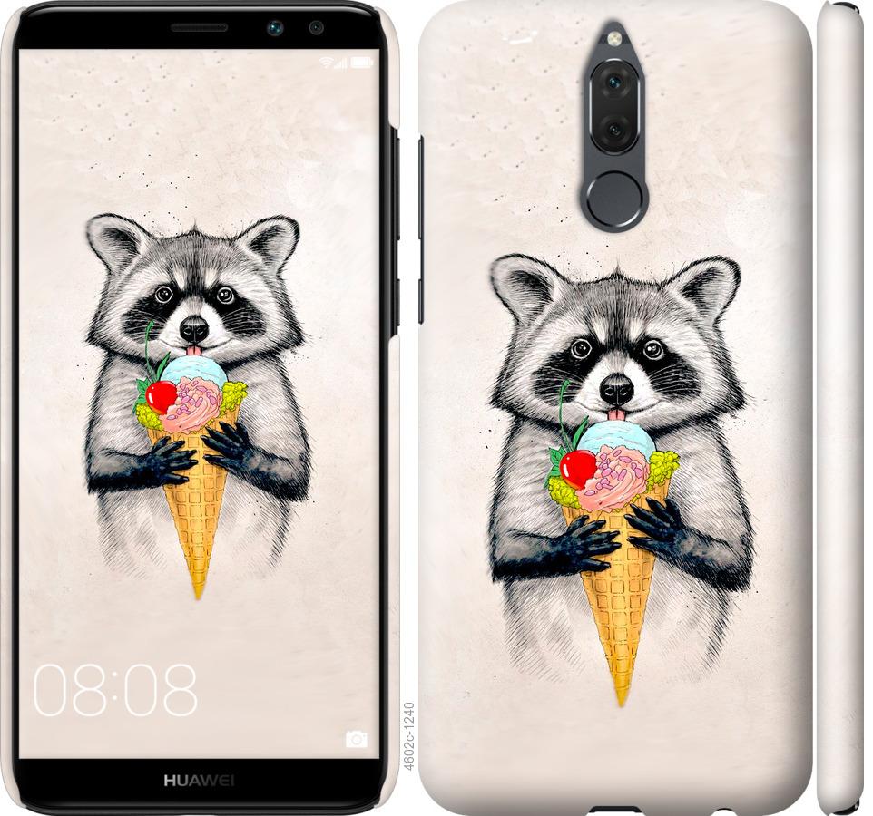 

Чохол на Huawei Mate 10 Lite Єнот з морозивом