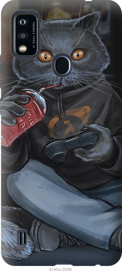 

Чехол на ZTE Blade A51 gamer cat