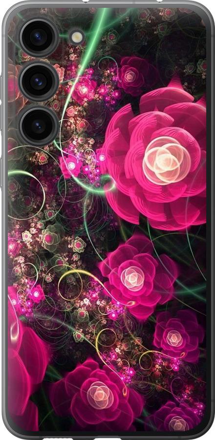 Чехол на Samsung Galaxy S23 Plus Абстрактные цветы 3