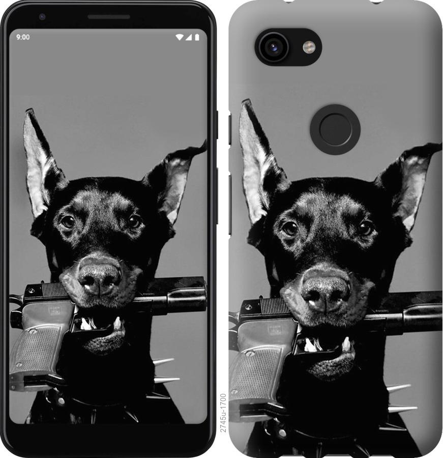 

Чохол на Google Pixel 3a Доберман