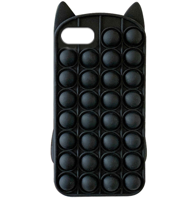 

Фигурный силиконовый 3D чехол-антистресс Pop it Bubble Cat для Apple iPhone 7 / 8 / SE (2020) (4.7") Черный (182349)
