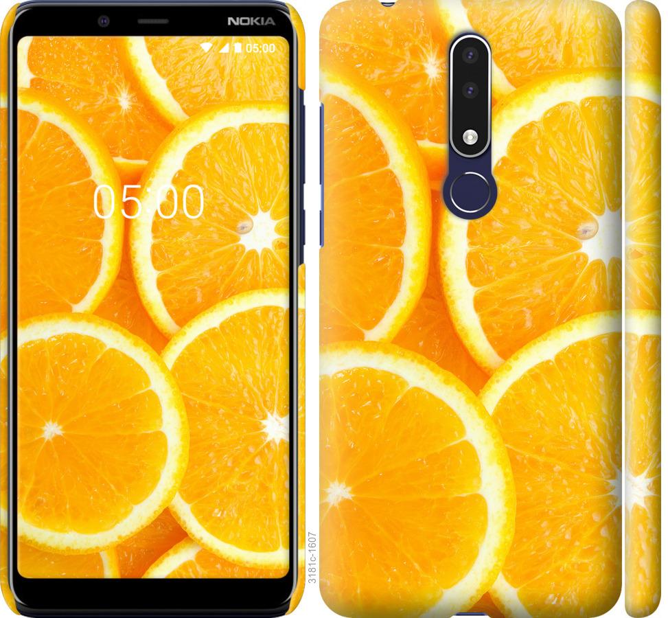 

Чохол на Nokia 3.1 Plus часточки апельсина