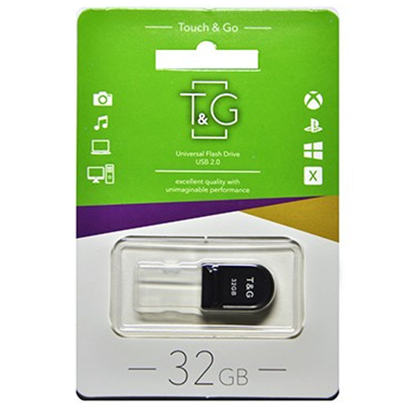 

Флеш-драйв USB Flash Drive T&G 010 Shorty Series 32GB Черный (201939)