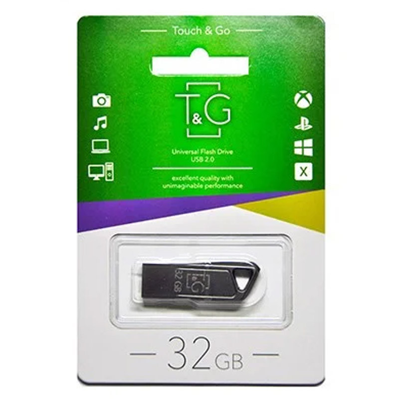 

Флеш-драйв USB Flash Drive T&G 114 Metal Series 32GB Черный (154915)