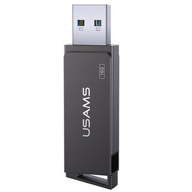 

Флеш накопитель USAMS US-ZB194 USB3.0 Rotatable High Speed Flash Drive 16 Gb Iron-grey (244212)