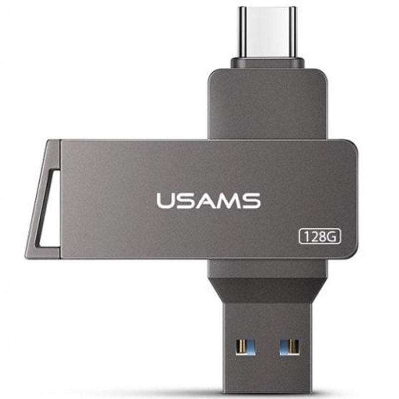 

Флеш накопитель USAMS US-ZB201 Type-C+ USB3.0 Rotatable High Speed Flash Drive 128 Gb (244116)