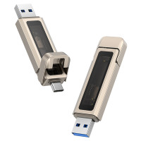 Флеш-накопитель Usams US-ZB280 2in1 USB 3.2 + Type-C GEN1 Dual Ports Aluminum Alloy 10G – 512GB