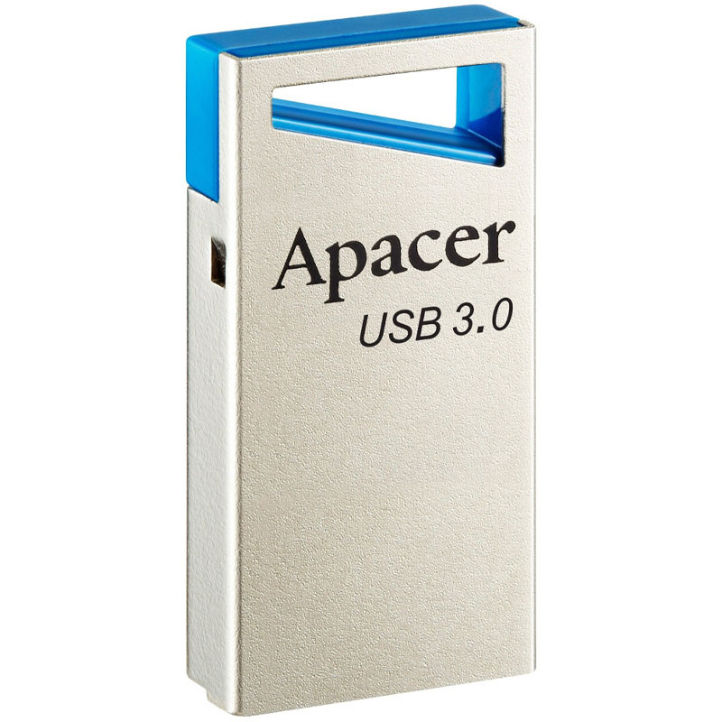 

Флеш накопитель USB 3.0 Apacer AH155 64GB Серебряный / Голубой (189372)