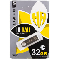 Флеш накопичувач USB 3.0 Hi-Rali Shuttle 32 GB Срібна серія
