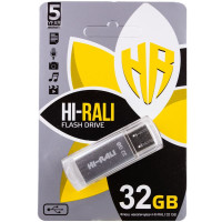 Флеш накопитель USB Hi-Rali Rocket 32 GB Серебряная серия
