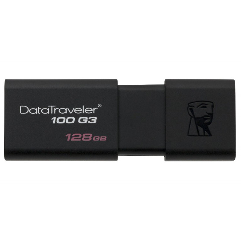 

Флеш-драйв USB3.0 128GB Kingston DataTraveler 100 G3 Черный (128034)