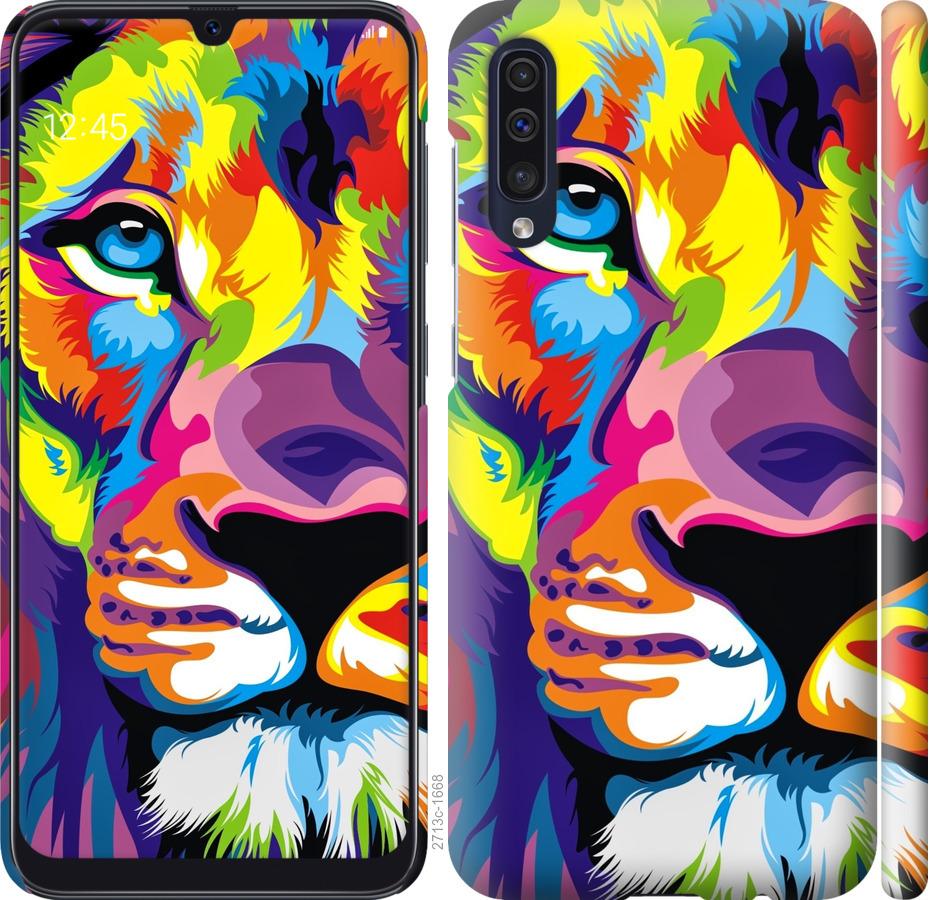 

Чохол на Samsung Galaxy A30s A307F Різнобарвний лев
