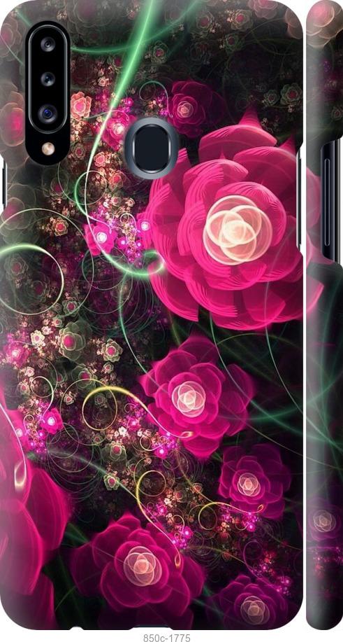 Чехол на Samsung Galaxy A20s A207F Абстрактные цветы 3