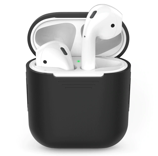 

Силіконовий футляр для навушників Airpods Slim (Чорний)