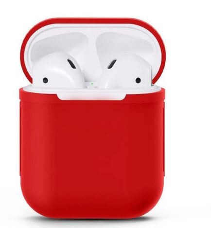 

Силиконовый футляр для наушников Airpods Slim Красный (96163)