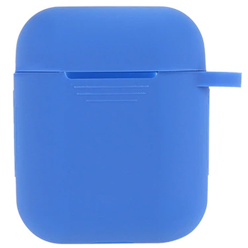 

Силиконовый футляр для наушников Airpods Slim Синий (103852)