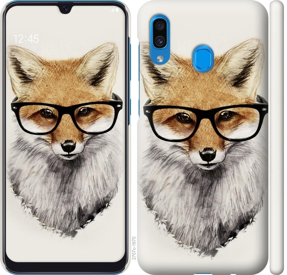 

Чехол на Samsung Galaxy A30 2019 A305F Лис в очках