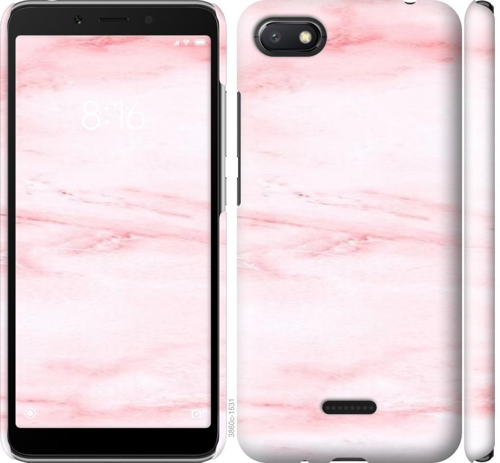 

Чехол на Xiaomi Redmi 6A розовый мрамор