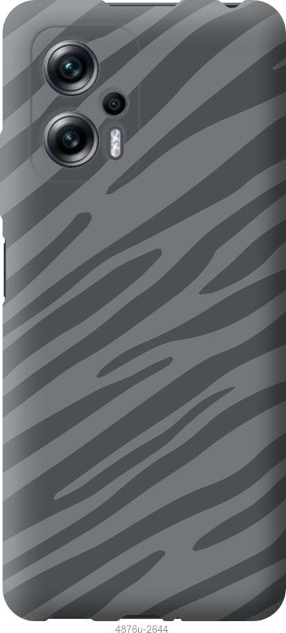 Чохол на Xiaomi Redmi Note 11T Pro Сіра зебра