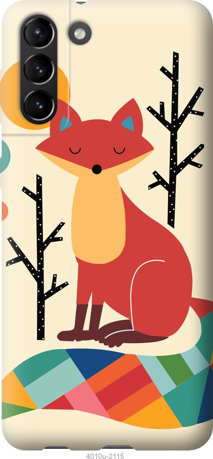 Чехол на Samsung Galaxy S21 Plus Rainbow fox