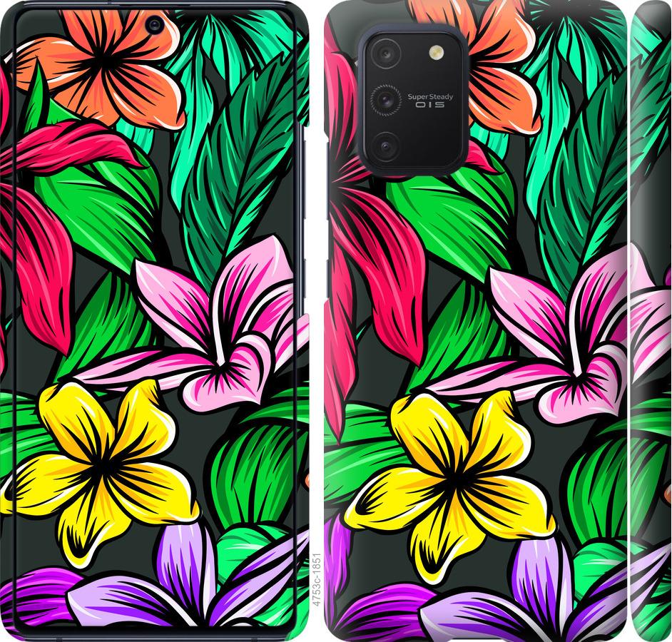 Чехол на Samsung Galaxy S10 Lite 2020 Тропические цветы 1