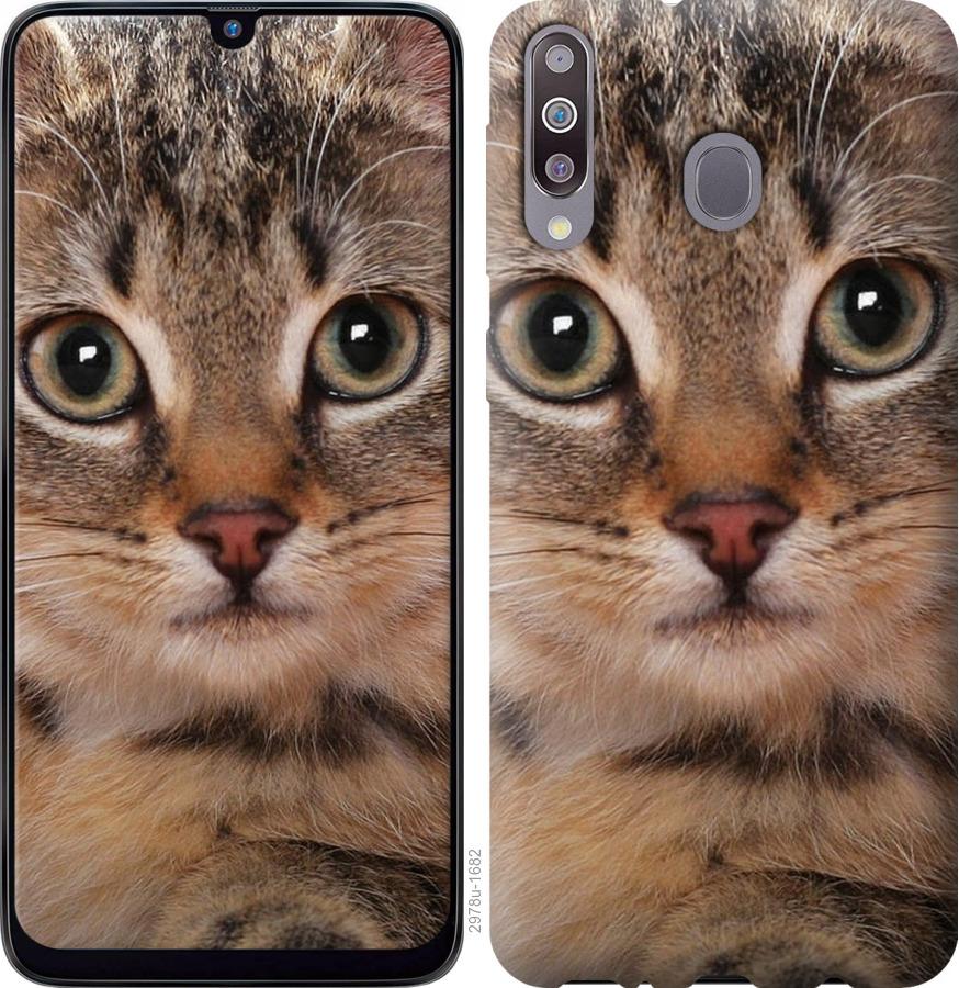 

Чехол на Samsung Galaxy M30 Полосатый котик