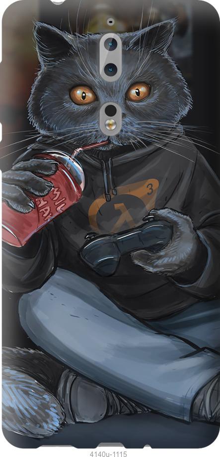 

Чехол на Nokia 8 gamer cat