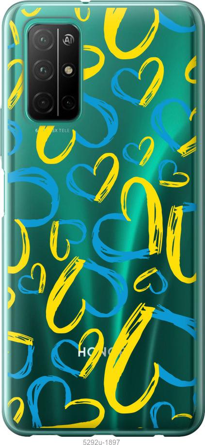 

Чехол на Huawei Honor 30S Сердца UA
