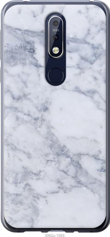 

Чехол на Nokia 7.1 Голубой мрамор