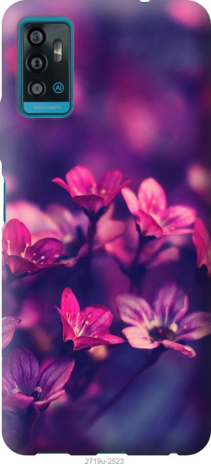 

Чехол на ZTE Blade A71 Пурпурные цветы
