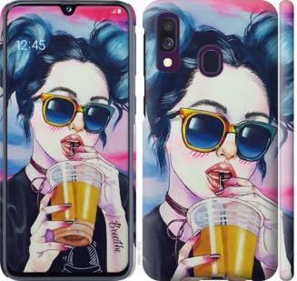 

Чехол на Samsung Galaxy A40 2019 A405F Арт-девушка в очках