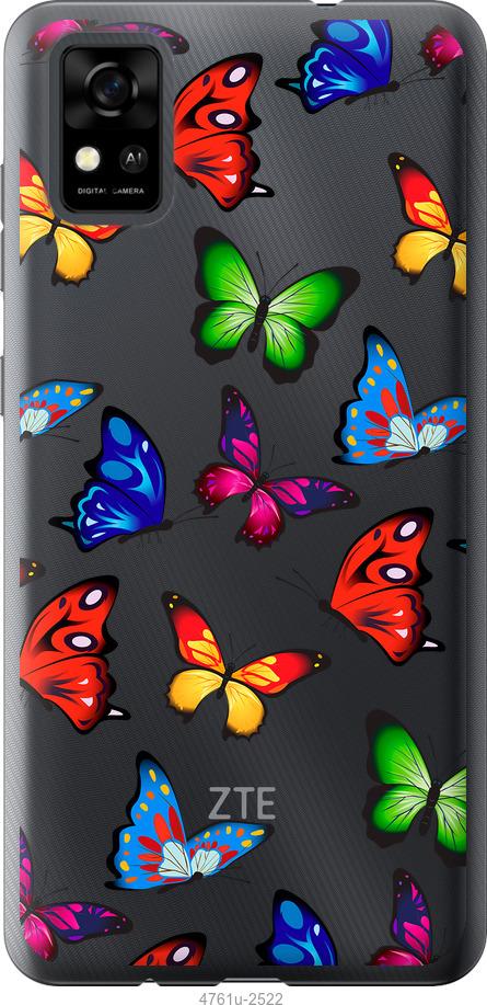 

Чехол на ZTE Blade A31 Красочные мотыльки