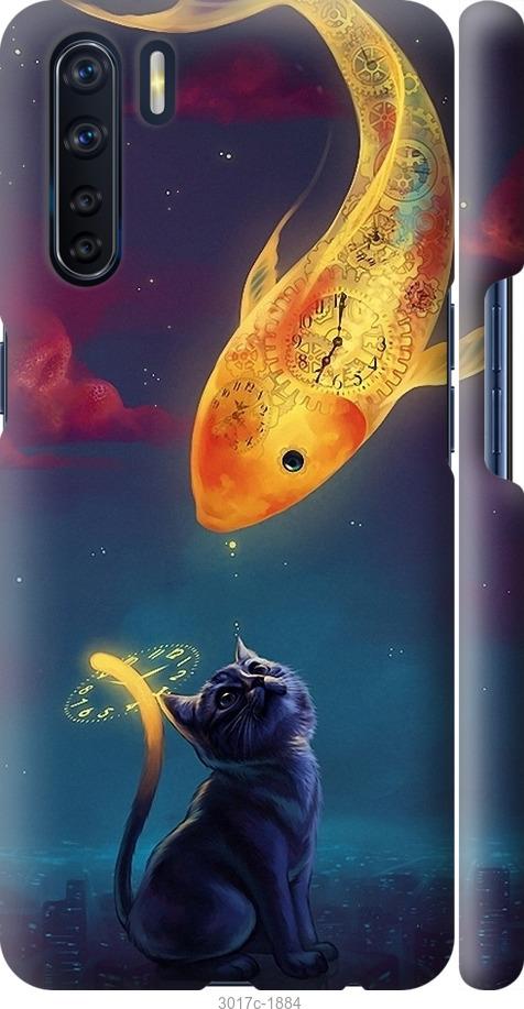 

Чехол на Oppo A91 Кошкин сон