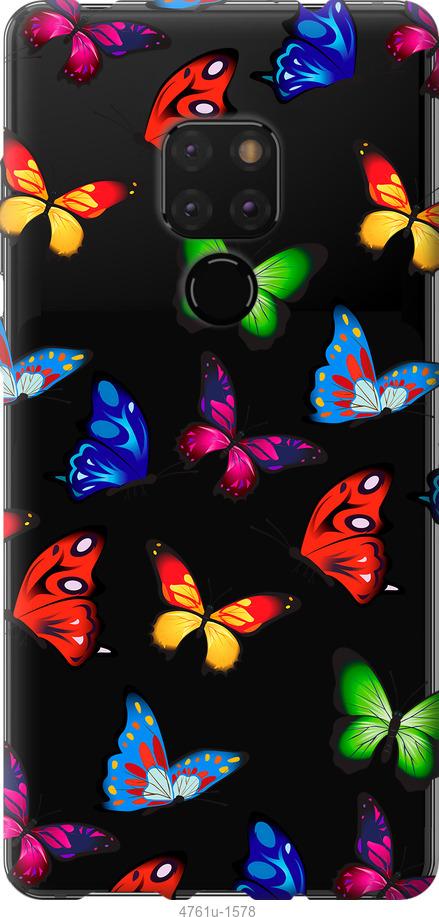 

Чехол на Huawei Mate 20 Красочные мотыльки
