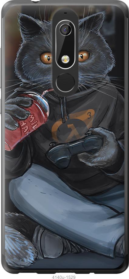 

Чехол на Nokia 5.1 gamer cat