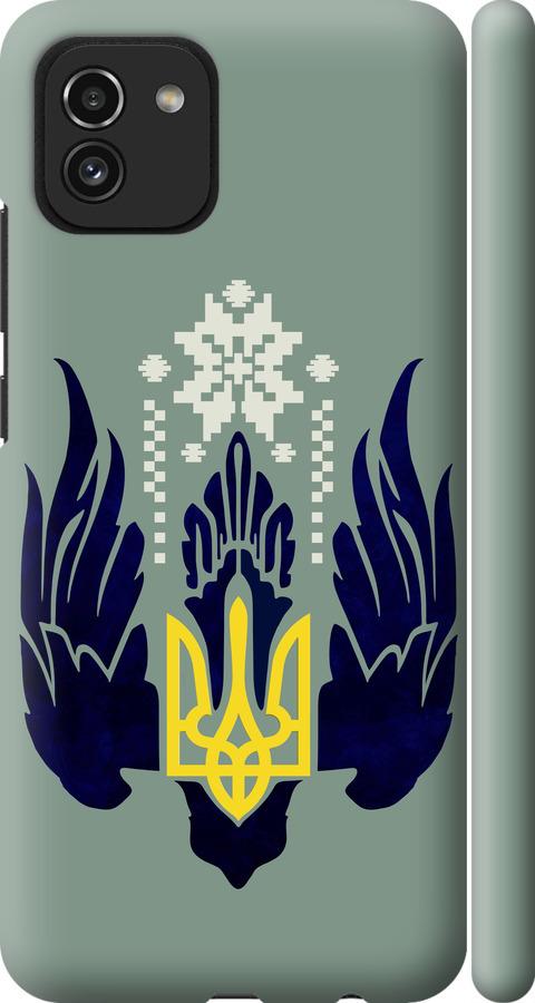 

Чехол на Samsung Galaxy A03 A035F Тризуб с крыльями