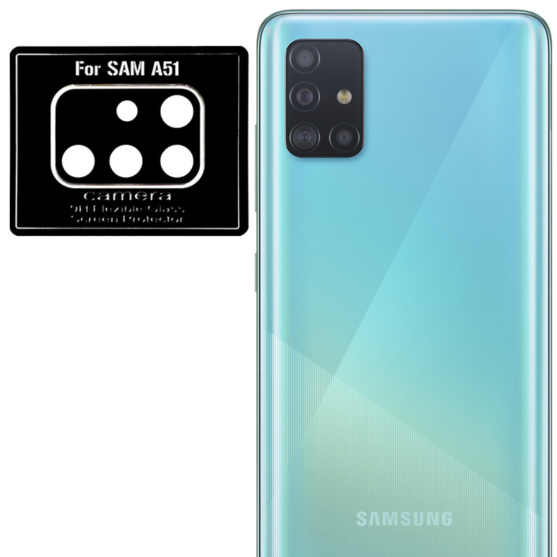 

Гибкое защитное стекло 0.18mm на камеру (тех.пак) для Samsung Galaxy A71 / M51 Черный (127617)