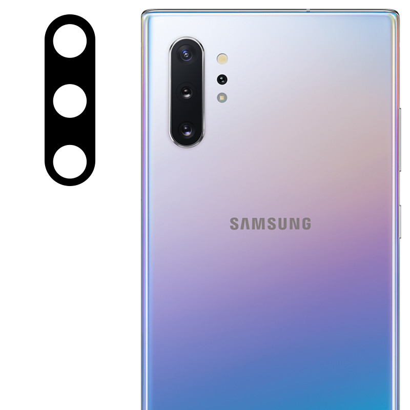 

Гибкое защитное стекло 0.18mm на камеру (тех.пак) для Samsung Galaxy Note 10 / Note 10 Plus Черный (127621)