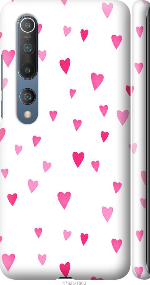 Чехол на Xiaomi Mi 10 Сердечки 2