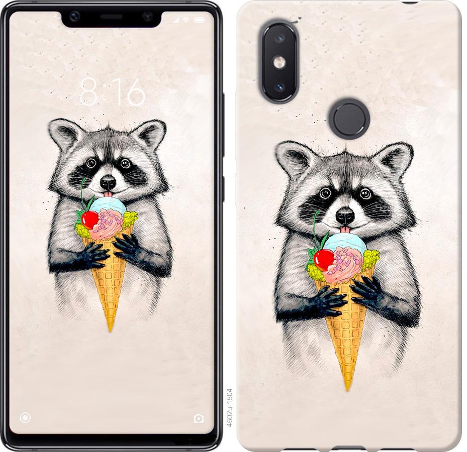 

Чохол на Xiaomi Mi8 SE Єнот з морозивом