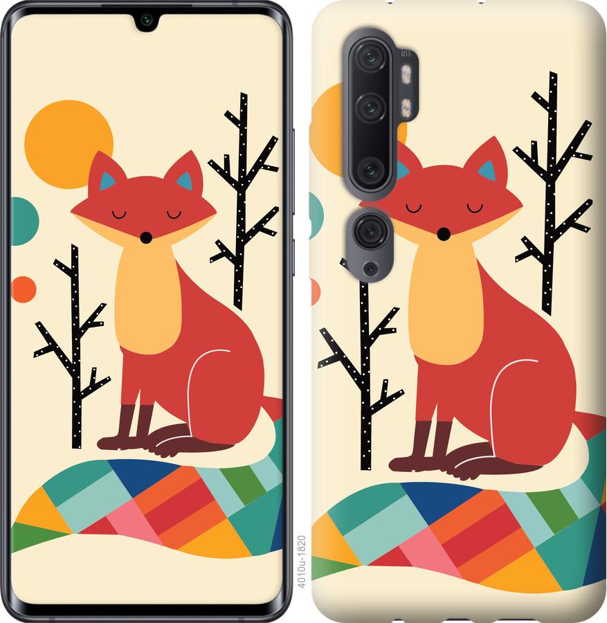 

Чехол на Xiaomi Mi Note 10 Lite Rainbow fox