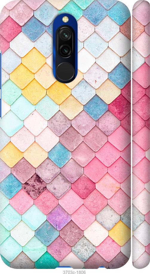 

Чехол на Xiaomi Redmi 8 Красочная черепица